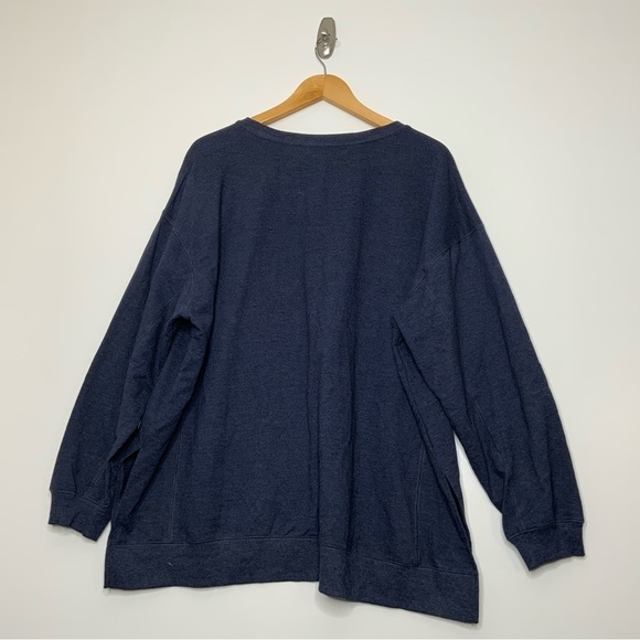 WILDFOX Women’s Sweatshirt. “SOCIAL” Blue. Size XXL. - Picture 7 of 8